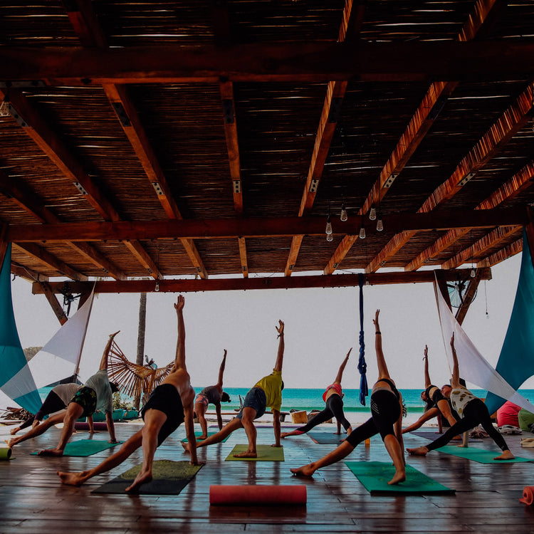 Morning yoga class included in Playa Venao surf camp package