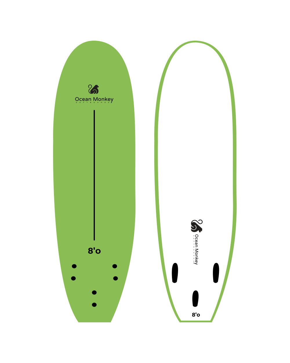 Ocean Monkey Surfboards | 8'0 Ocean Monkey Surfboards | 8'0