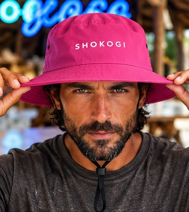 SHOKOGI surf hat, pink