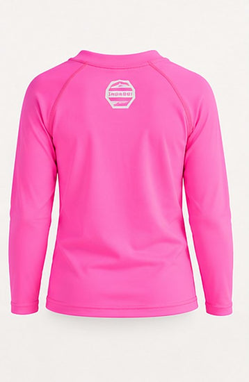 The Shokogi kids' lycra in pink, back (AI illustration)