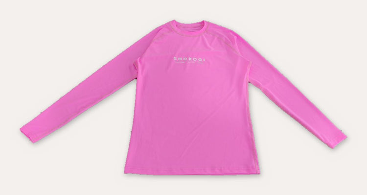 The Shokogi lycra in pink, front