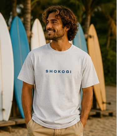 SHOKOGI tee, Ash, front